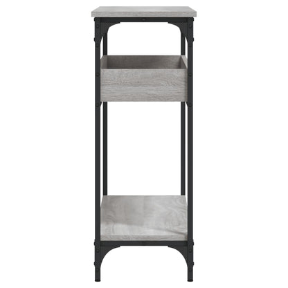 vidaXL Console Table with Shelf Grey Sonoma 100x29x75cm Engineered Wood
