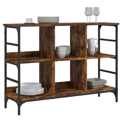vidaXL Sideboard Smoked Oak 102x32x73.5 cm Engineered Wood