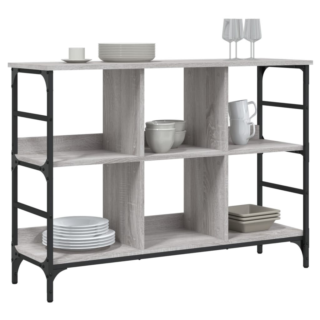 vidaXL Sideboard Grey Sonoma 102x32x73.5 cm Engineered Wood