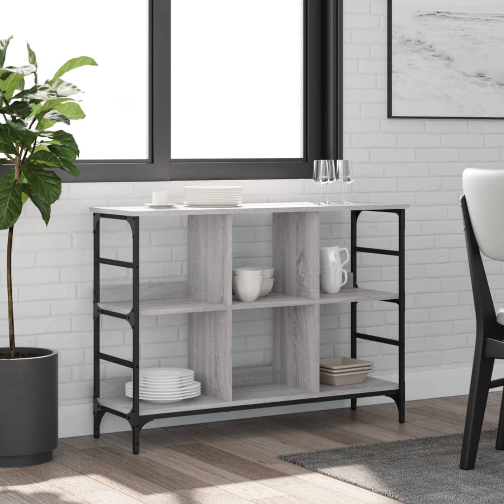 vidaXL Sideboard Grey Sonoma 102x32x73.5 cm Engineered Wood