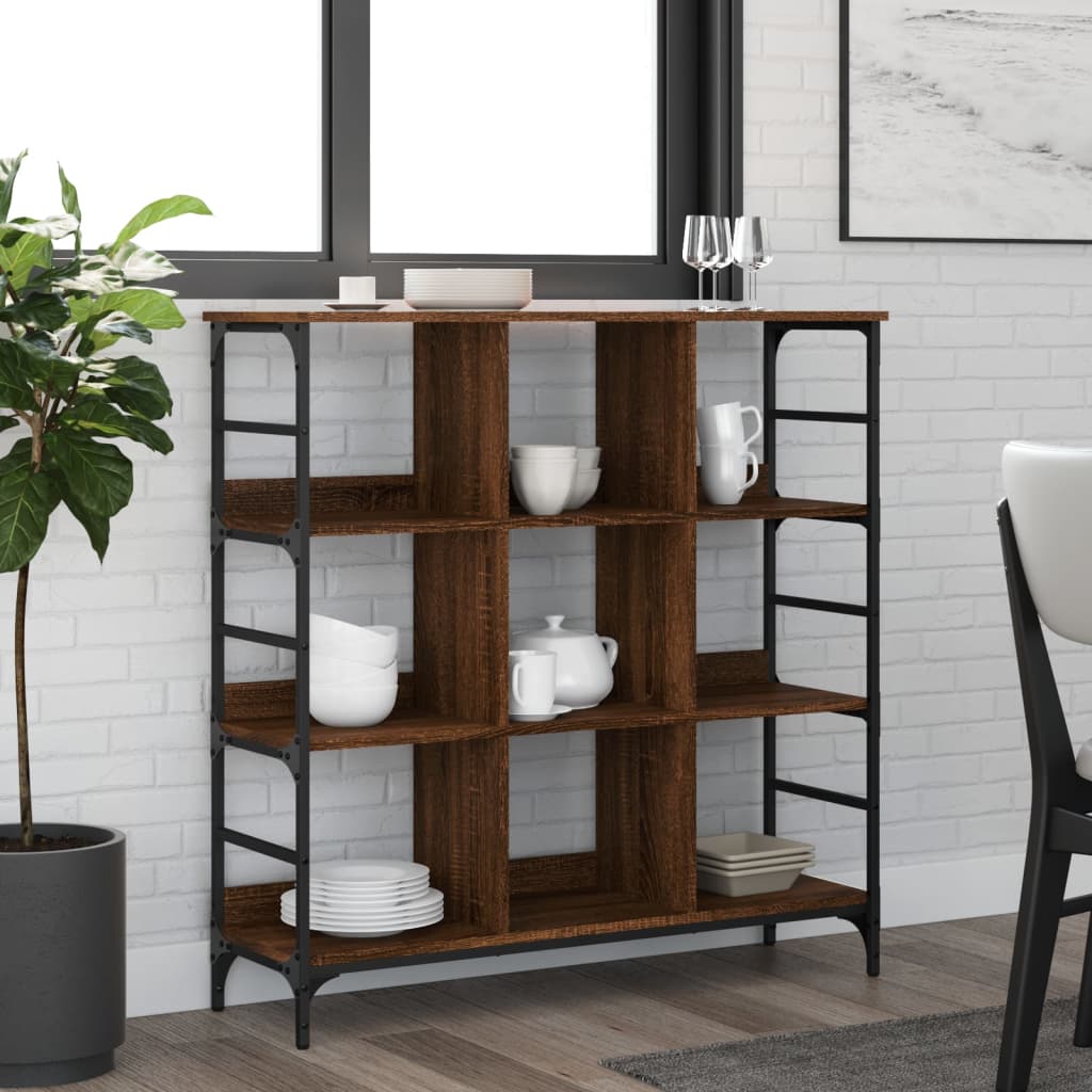 vidaXL Sideboard Brown Oak 102x32x103.5 cm Engineered Wood