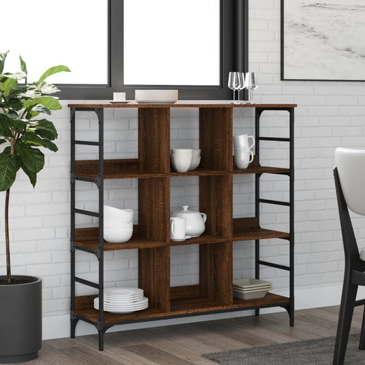 vidaXL Sideboard Brown Oak 102x32x103.5 cm Engineered Wood
