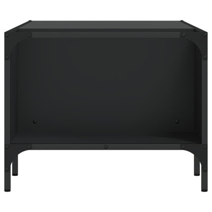 vidaXL Coffee Table with Rack Black 100x51x40 cm Engineered Wood
