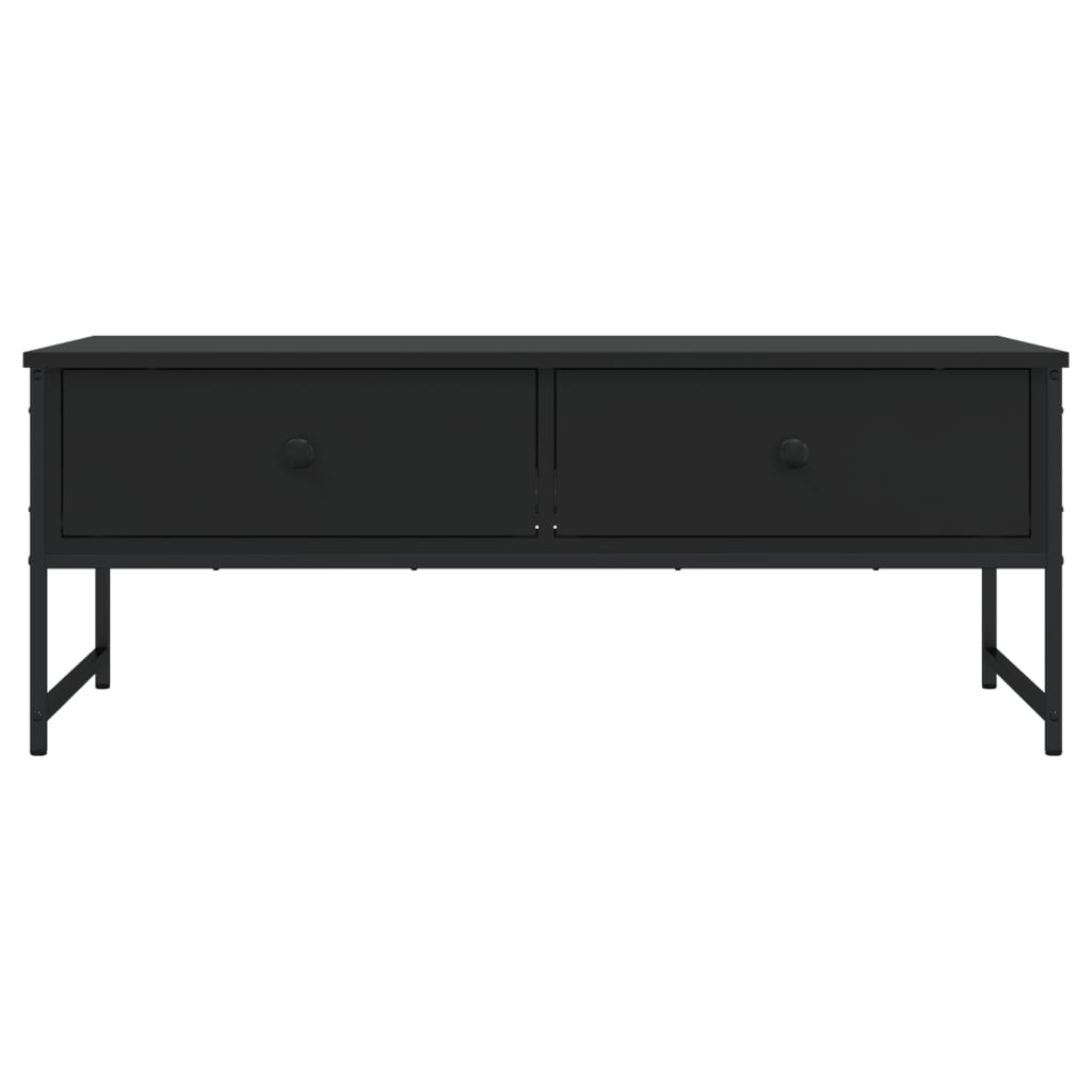 vidaXL Coffee Table Black 101x49x39.5 cm Engineered Wood