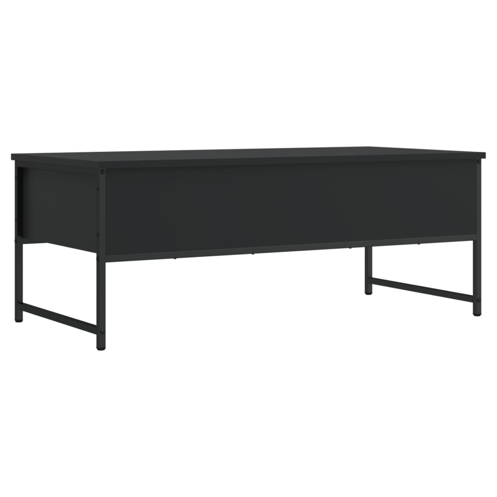 vidaXL Coffee Table Black 101x49x39,5 cm Engineered Wood
