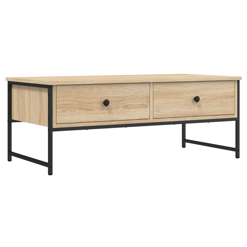 vidaXL Coffee Table Sonoma Oak 101x49x39,5 cm Engineered Wood