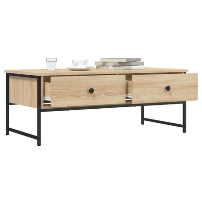 vidaXL Coffee Table Sonoma Oak 101x49x39,5 cm Engineered Wood
