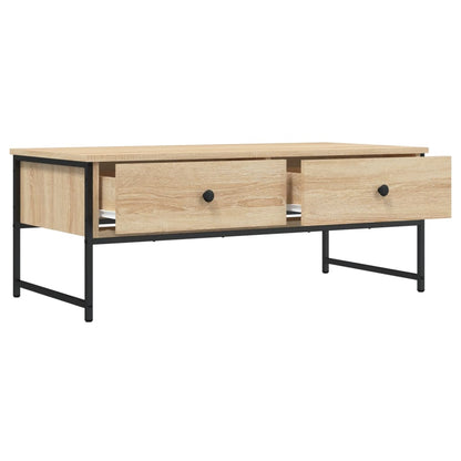 vidaXL Coffee Table Sonoma Oak 101x49x39,5 cm Engineered Wood