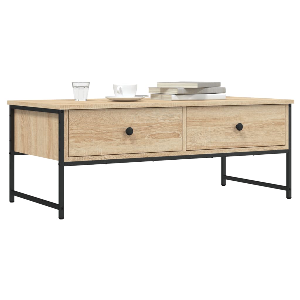 vidaXL Coffee Table Sonoma Oak 101x49x39,5 cm Engineered Wood