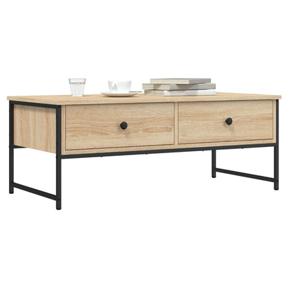 vidaXL Coffee Table Sonoma Oak 101x49x39,5 cm Engineered Wood