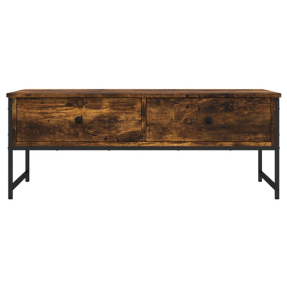 vidaXL Coffee Table Smoked Oak 101x49x39,5 cm Engineered Wood