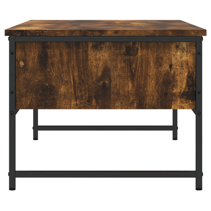 vidaXL Coffee Table Smoked Oak 101x49x39,5 cm Engineered Wood