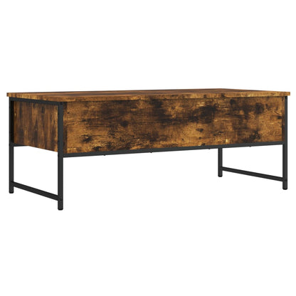 vidaXL Coffee Table Smoked Oak 101x49x39,5 cm Engineered Wood