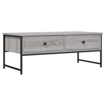 vidaXL Coffee Table Grey Sonoma 101x49x39,5 cm Engineered Wood
