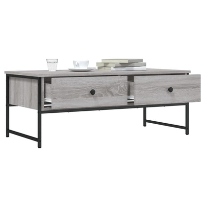 vidaXL Coffee Table Grey Sonoma 101x49x39,5 cm Engineered Wood