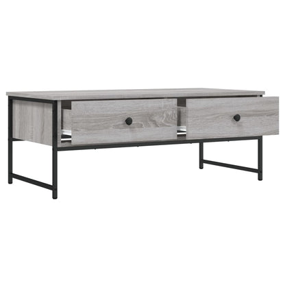 vidaXL Coffee Table Grey Sonoma 101x49x39.5 cm Engineered Wood