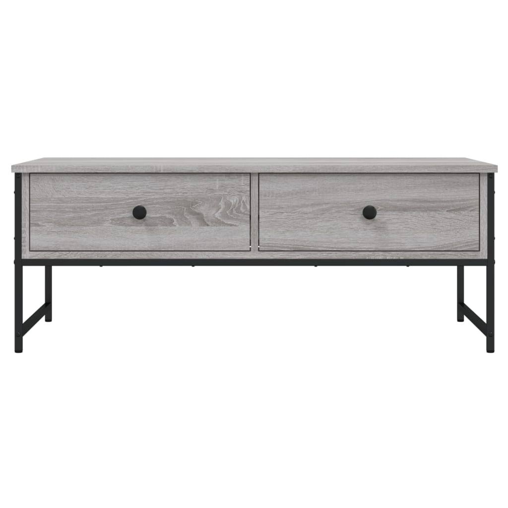 vidaXL Coffee Table Grey Sonoma 101x49x39.5 cm Engineered Wood