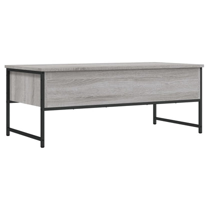 vidaXL Coffee Table Grey Sonoma 101x49x39.5 cm Engineered Wood