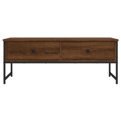 vidaXL Coffee Table Brown Oak 101x49x39,5 cm Engineered Wood