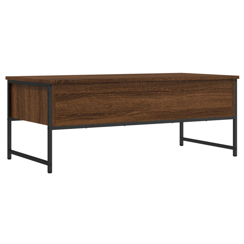 vidaXL Coffee Table Brown Oak 101x49x39,5 cm Engineered Wood