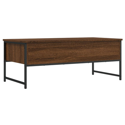 vidaXL Coffee Table Brown Oak 101x49x39,5 cm Engineered Wood