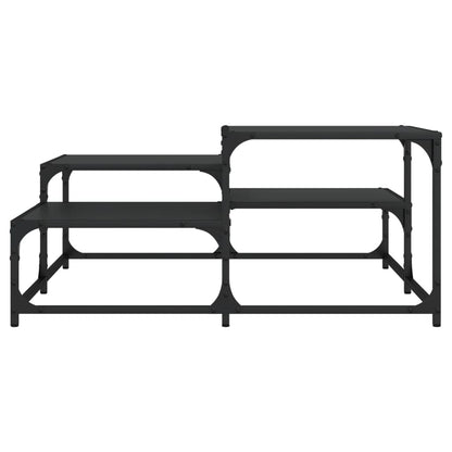 vidaXL Coffee Table Black 87.5x87.5x40 cm Engineered Wood