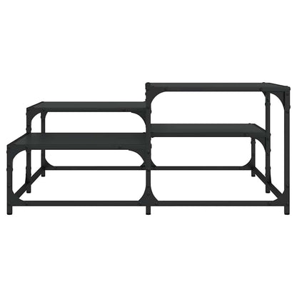 vidaXL Coffee Table Black 87,5x87,5x40 cm Engineered Wood