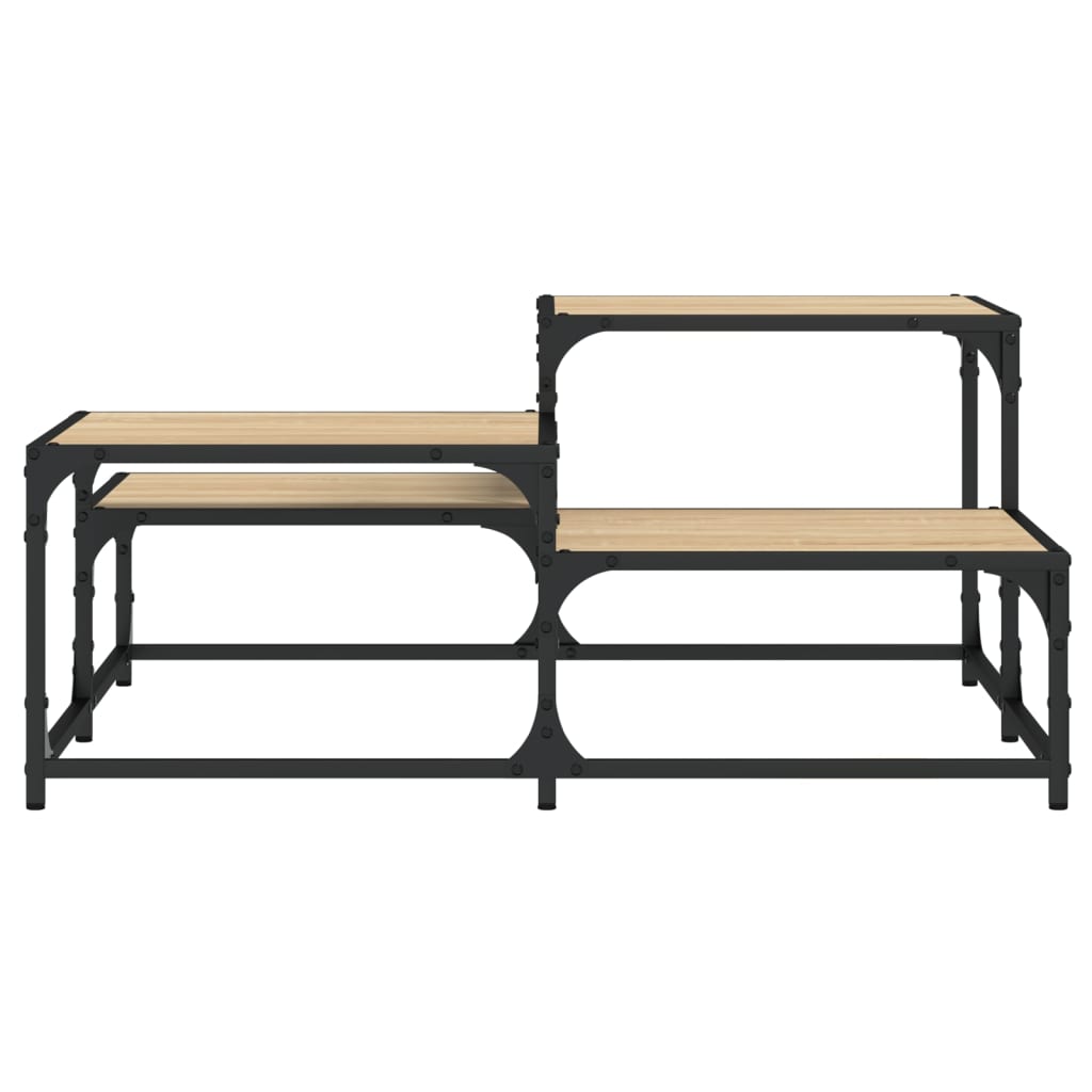 vidaXL Coffee Table Sonoma Oak 87.5x87.5x40 cm Engineered Wood