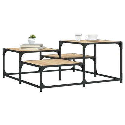 vidaXL Coffee Table Sonoma Oak 87,5x87,5x40 cm Engineered Wood