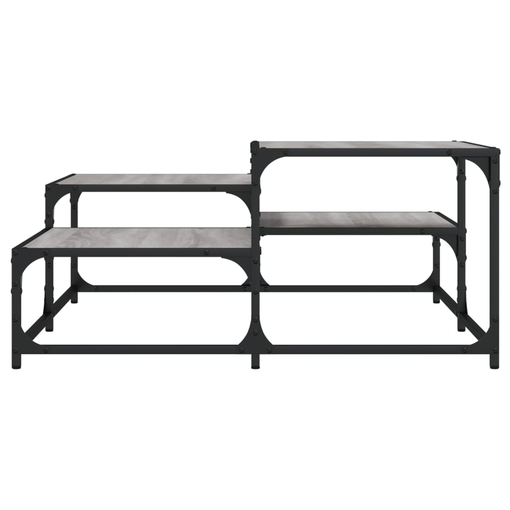 vidaXL Coffee Table Grey Sonoma 87,5x87,5x40 cm Engineered Wood