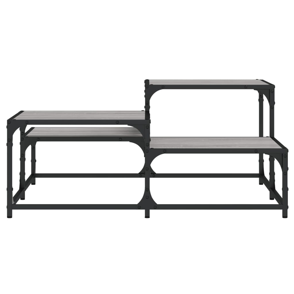 vidaXL Coffee Table Grey Sonoma 87,5x87,5x40 cm Engineered Wood