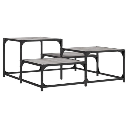 vidaXL Coffee Table Grey Sonoma 87,5x87,5x40 cm Engineered Wood