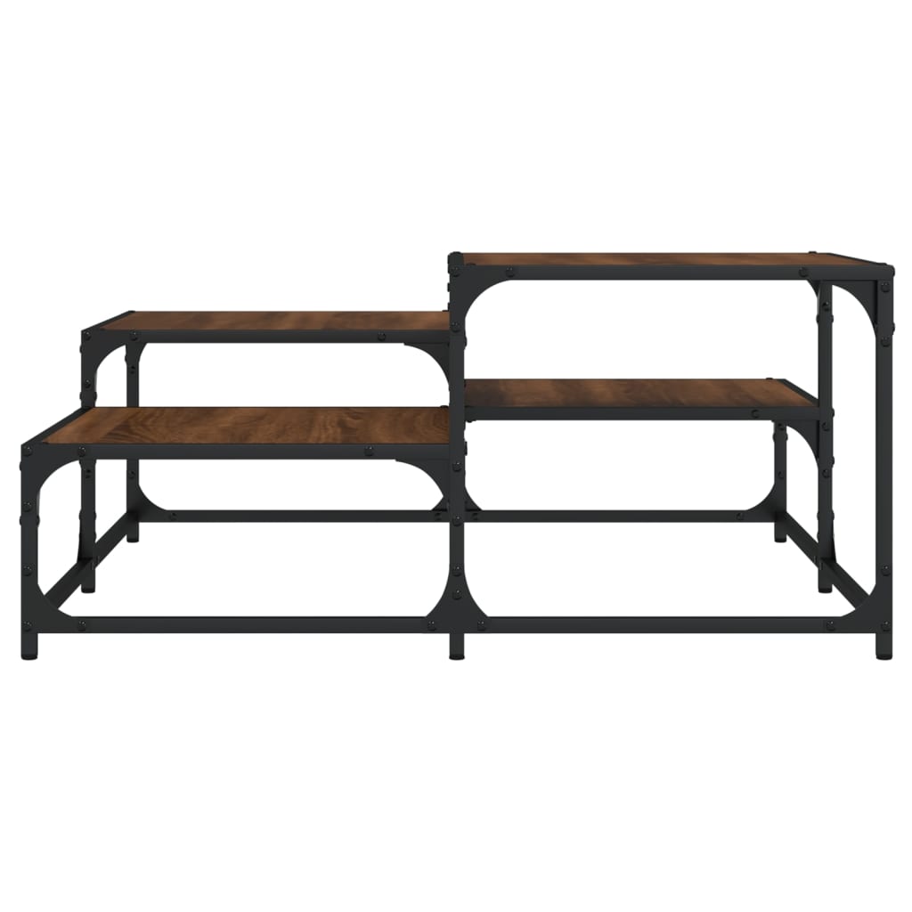 vidaXL Coffee Table Brown Oak 87.5x87.5x40 cm Engineered Wood
