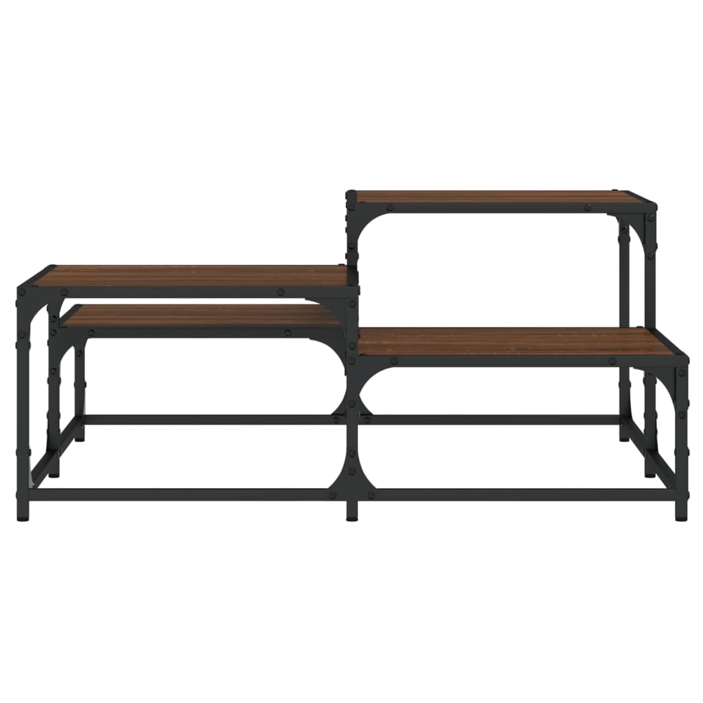 vidaXL Coffee Table Brown Oak 87,5x87,5x40 cm Engineered Wood