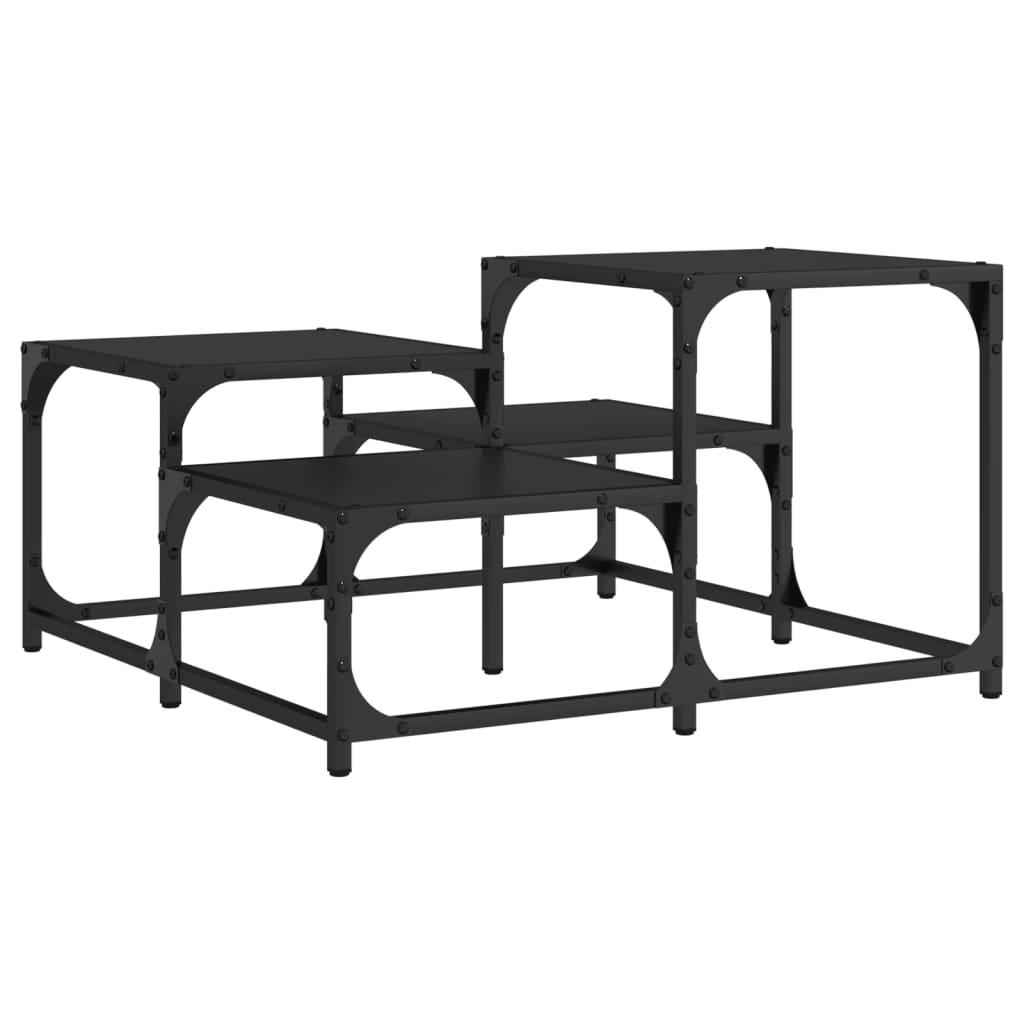 vidaXL Coffee Table Black 68x68x40 cm Engineered Wood