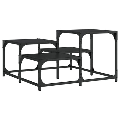 vidaXL Coffee Table Black 68x68x40 cm Engineered Wood