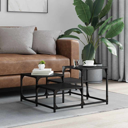 vidaXL Coffee Table Black 68x68x40 cm Engineered Wood