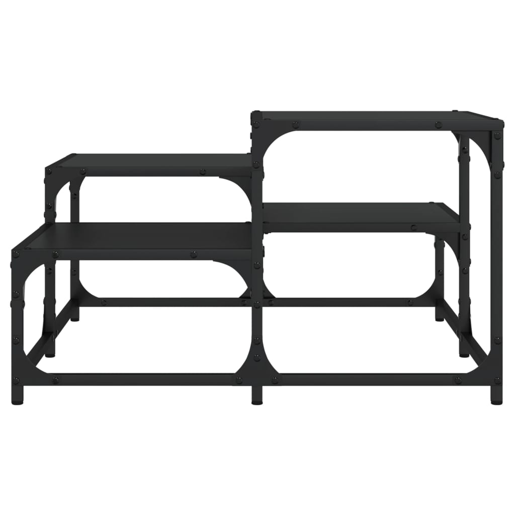 vidaXL Coffee Table Black 68x68x40 cm Engineered Wood