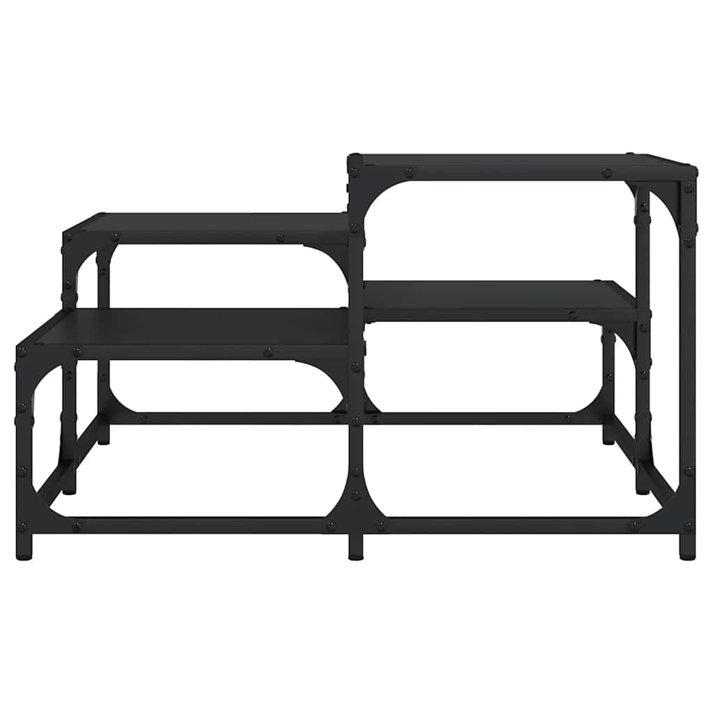 vidaXL Coffee Table Black 68x68x40 cm Engineered Wood