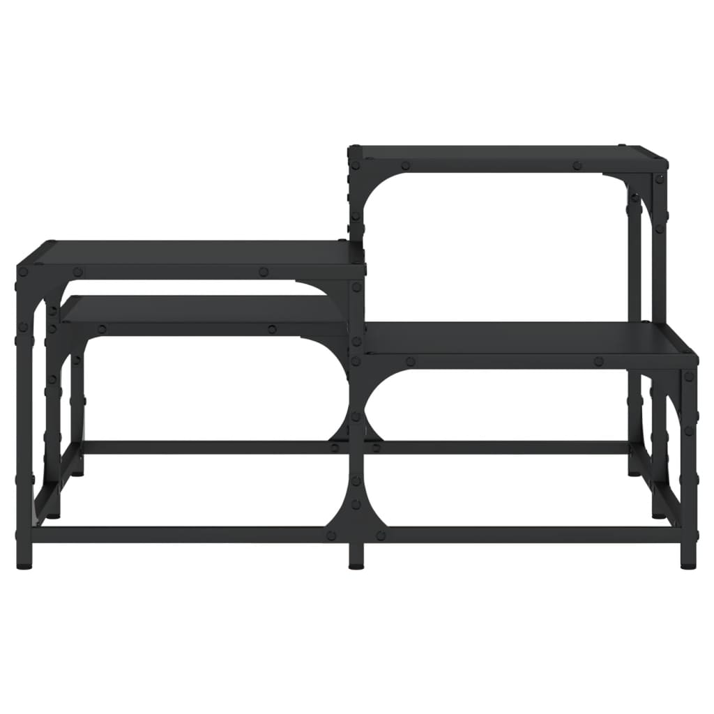 vidaXL Coffee Table Black 68x68x40 cm Engineered Wood