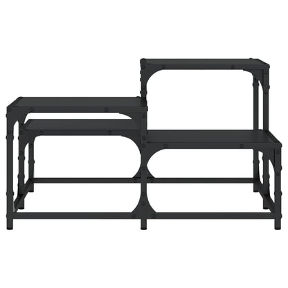 vidaXL Coffee Table Black 68x68x40 cm Engineered Wood