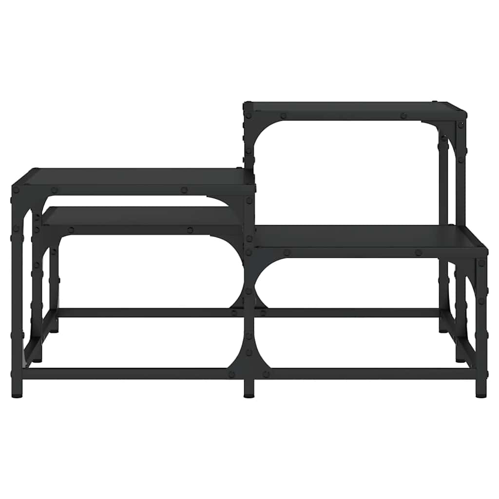 vidaXL Coffee Table Black 68x68x40 cm Engineered Wood