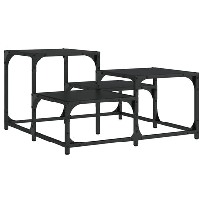 vidaXL Coffee Table Black 68x68x40 cm Engineered Wood