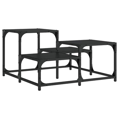 vidaXL Coffee Table Black 68x68x40 cm Engineered Wood