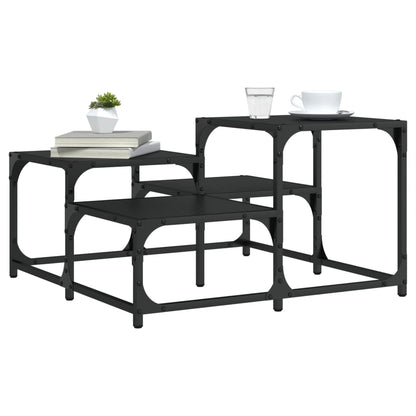 vidaXL Coffee Table Black 68x68x40 cm Engineered Wood