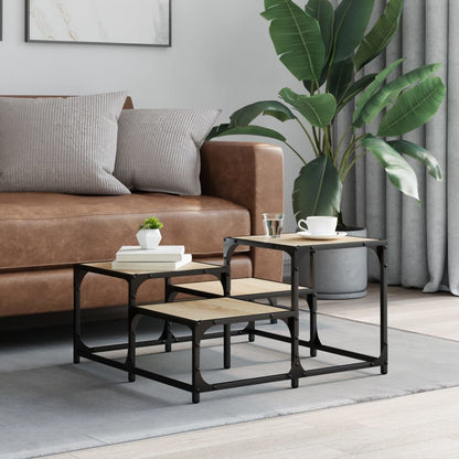 vidaXL Coffee Table Sonoma Oak 68x68x40 cm Engineered Wood
