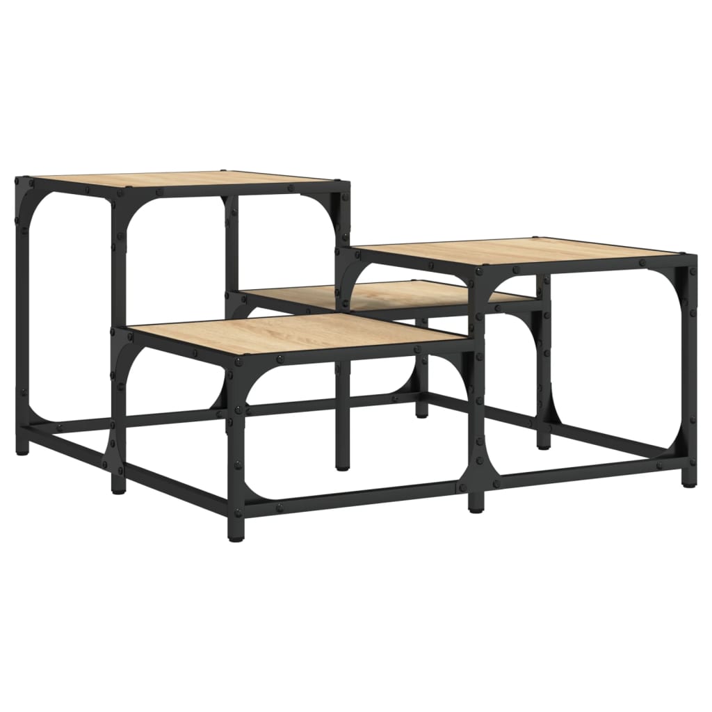 vidaXL Coffee Table Sonoma Oak 68x68x40 cm Engineered Wood