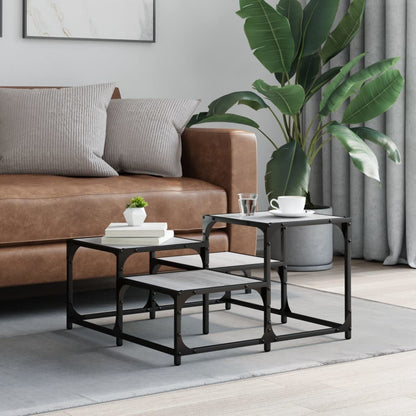 vidaXL Coffee Table Grey Sonoma 68x68x40 cm Engineered Wood