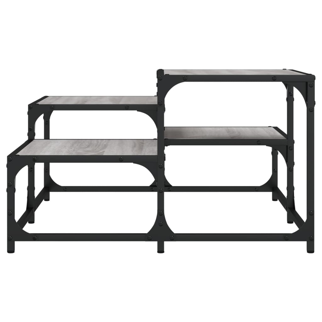 vidaXL Coffee Table Grey Sonoma 68x68x40 cm Engineered Wood