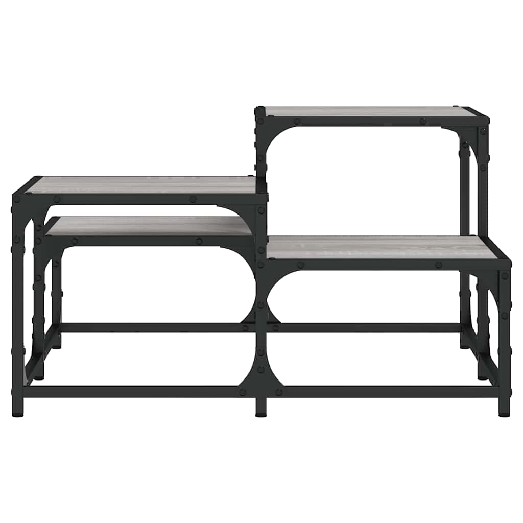 vidaXL Coffee Table Grey Sonoma 68x68x40 cm Engineered Wood